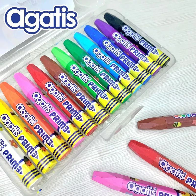 

Agatis Prime - Krayon Crayon Oil Pastel Isi 12 Warna