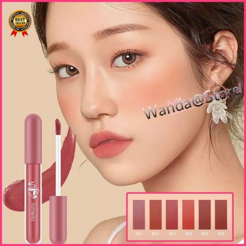 Lipstik lameila nude edition/lip gloss/lipstick cair / Silky