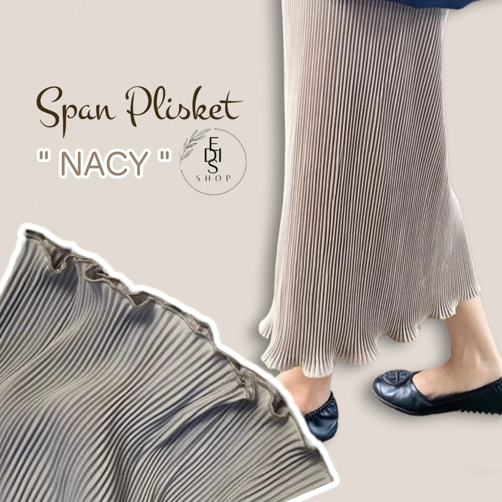 ROK PREMIUM SPAN PLISKET LIDI / YURE SKIRT PLEATS LIDI ROK SPAN PLISKET KANTOR FORMAL