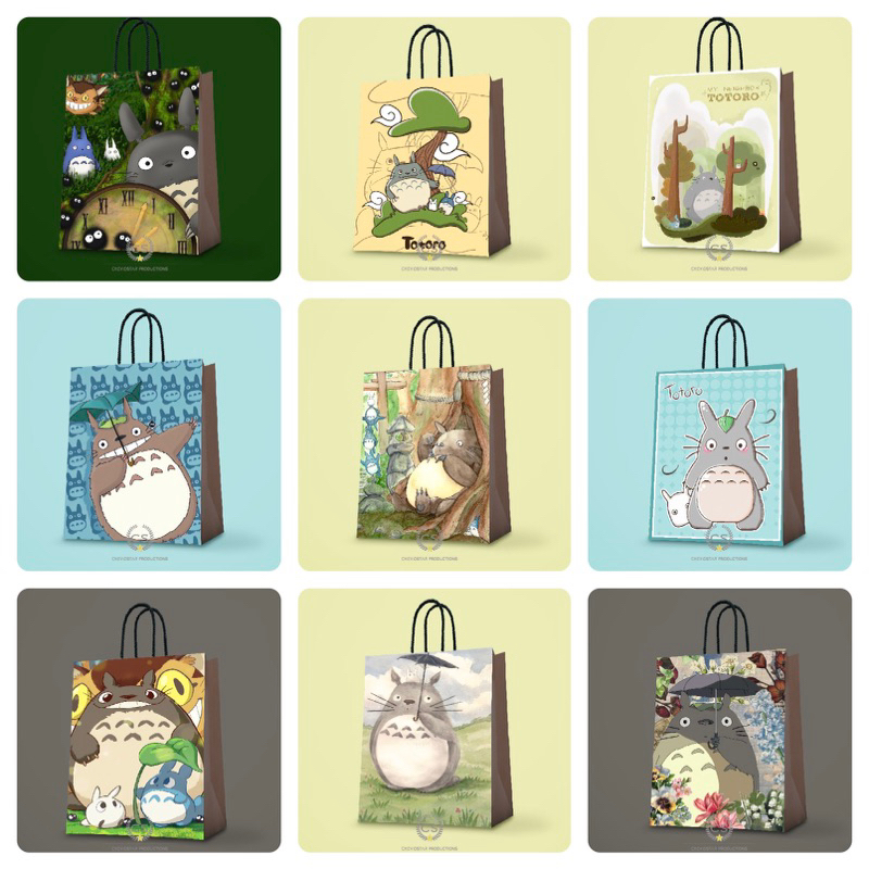 

Paperbag Custom Totoro Lucu Cheviostar Goodie Bag Ulang Tahun Anak Tas Kado Tas Kertas Shooping Bag