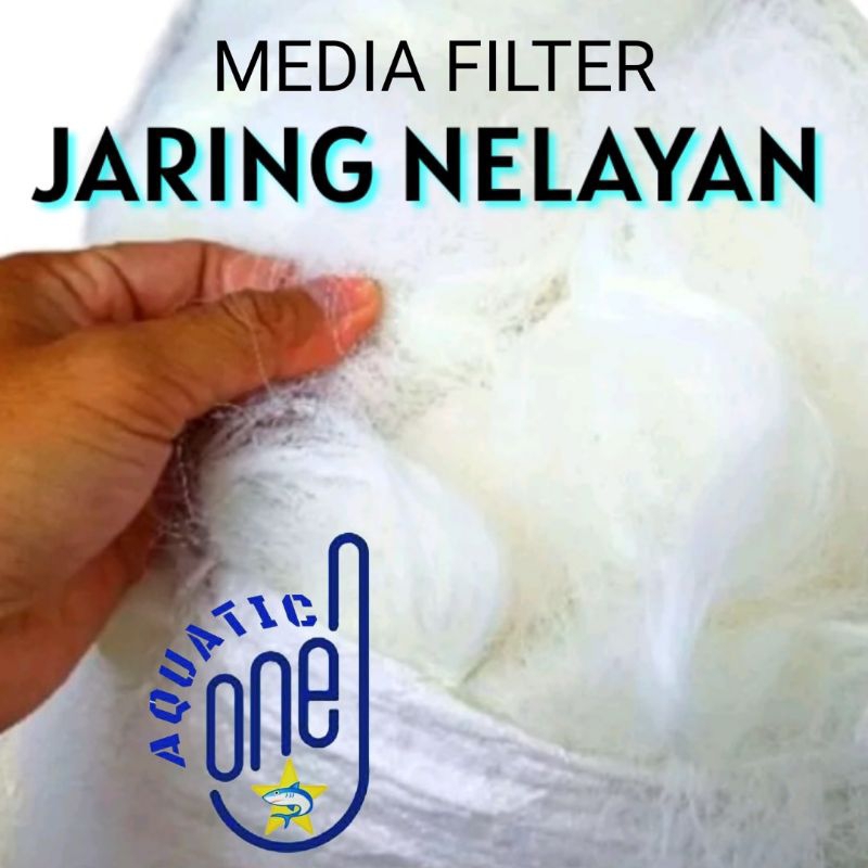 JARING NELAYAN kemasan plastik media filter aquarium penyaring kotoran kolam akuarium