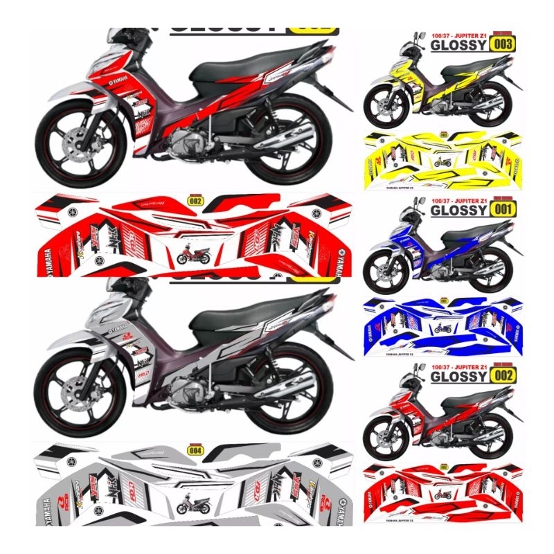 Decal Jupiter Z1 semi full / Striping variasi Jupiter z robot / sticker Yamaha Jupiter z1 2020