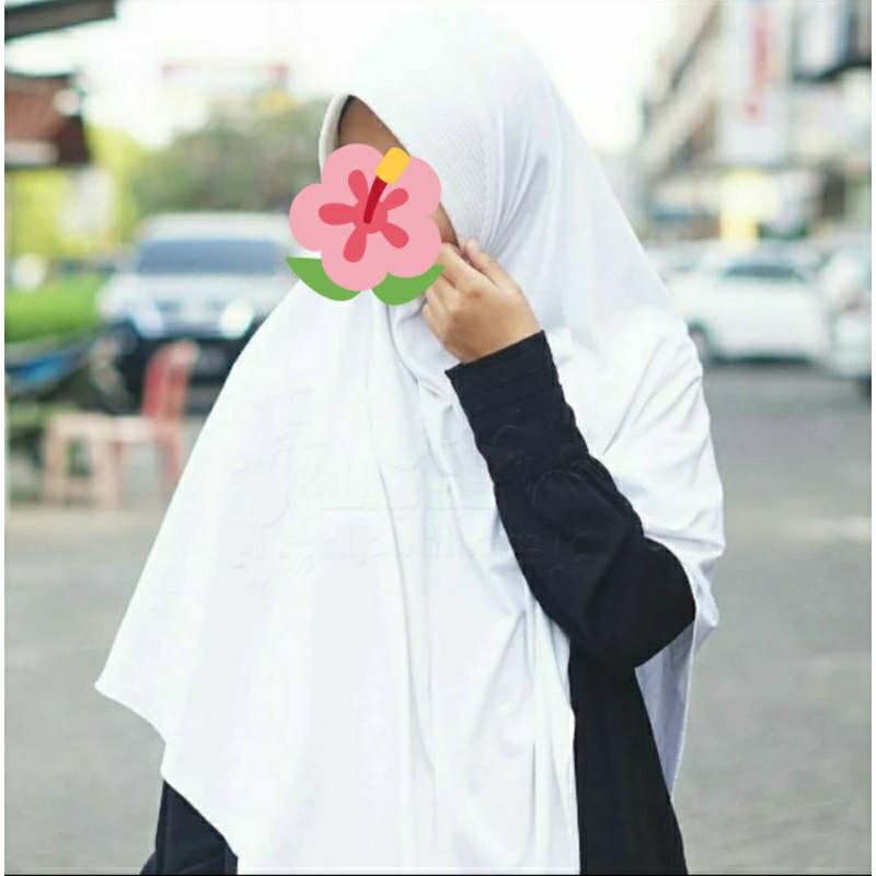 Khimar Hari by Hijab Alila warna putih