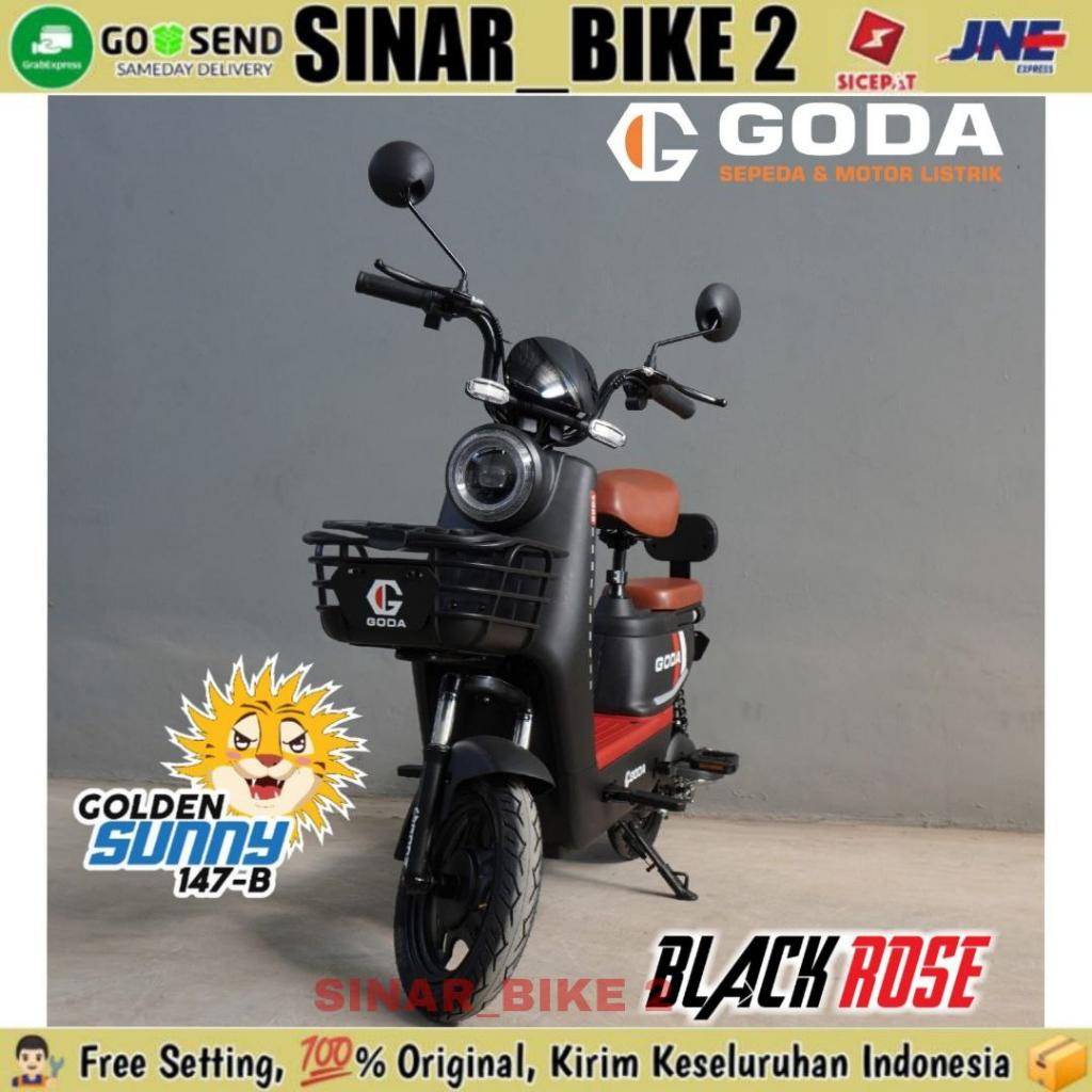 Sepeda Listrik GODA 147B 147 B SUNNY 500 Watt Electric E Bike