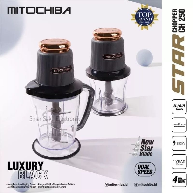 Chopper Mitochiba Mito CH 250 CH250 Star Food Chopper Gilingan Blender Pencacah Daging