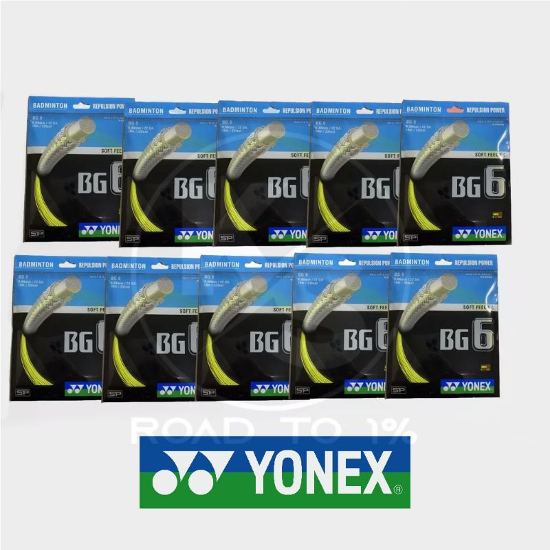 Senar raket badminton Yonex bg6 senar bulutangkis reket badminton
