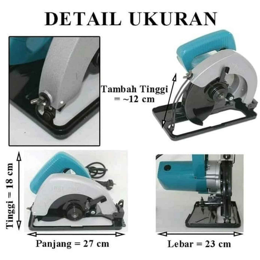 Mesin Gergaji Electric* MDON Circular Saw Jp18* Mesin Potong Kayu* Mesin Multifungsi