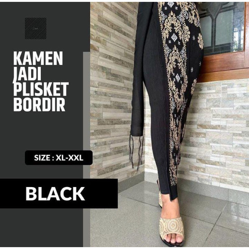KAMEN JADI PLISKET BORDIR INCLUDE SELENDANG