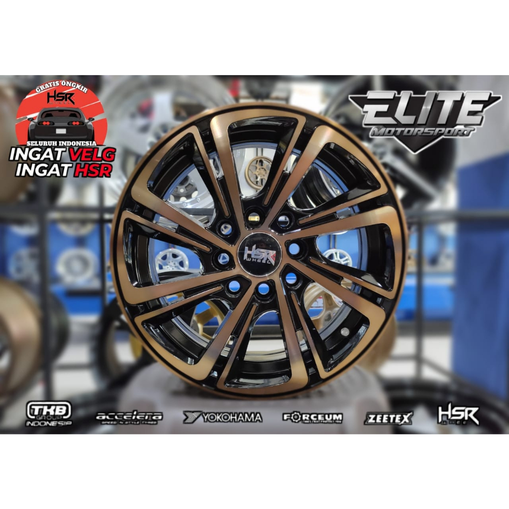 Velg mobil Brio Agya Ayla Vios R14 Lubang 4 - Velg Racing HSR EITO