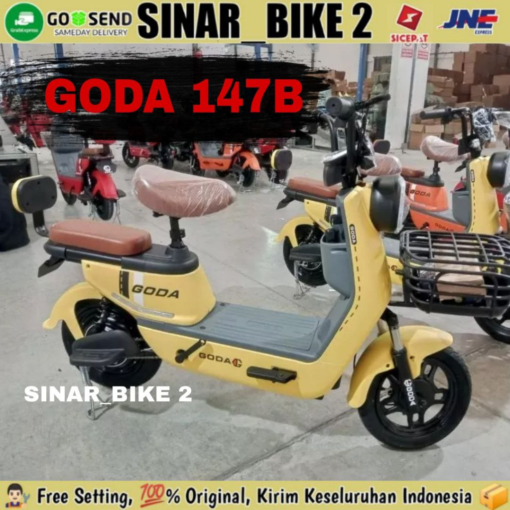 Sepeda Listrik  Goda Golden Monkey 140 &amp; Goda 147B 147 facelift 500 Watt  E-Bike