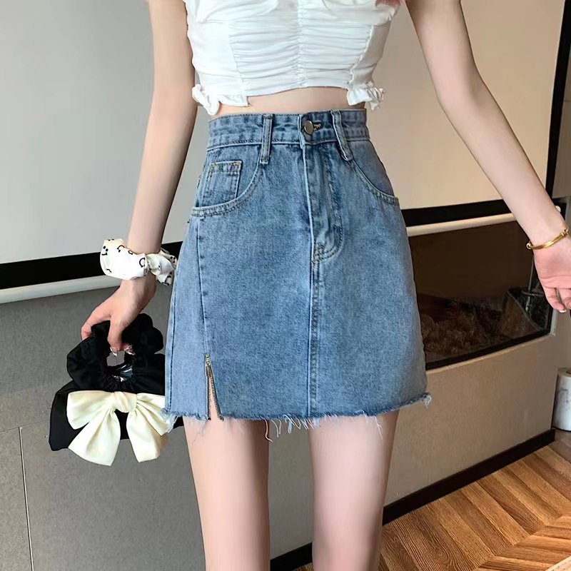 【wanita.id】overall jeans wanita jumpsuit wanita rok wanita korean skirt midi long skirt rok daily rok plus size fashion muslim