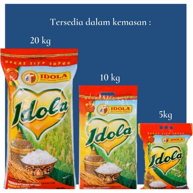 

BERAS PREMIUM IDOLA 100% ORIGINAL 20KG 10KG 5KG