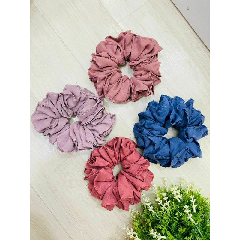 ACCESORIES KUNCIR SCRUNCHIE TILE ANTI PUSING CEMOL/HIJAB CEMOL/IKAT RAMBUT RANDOM