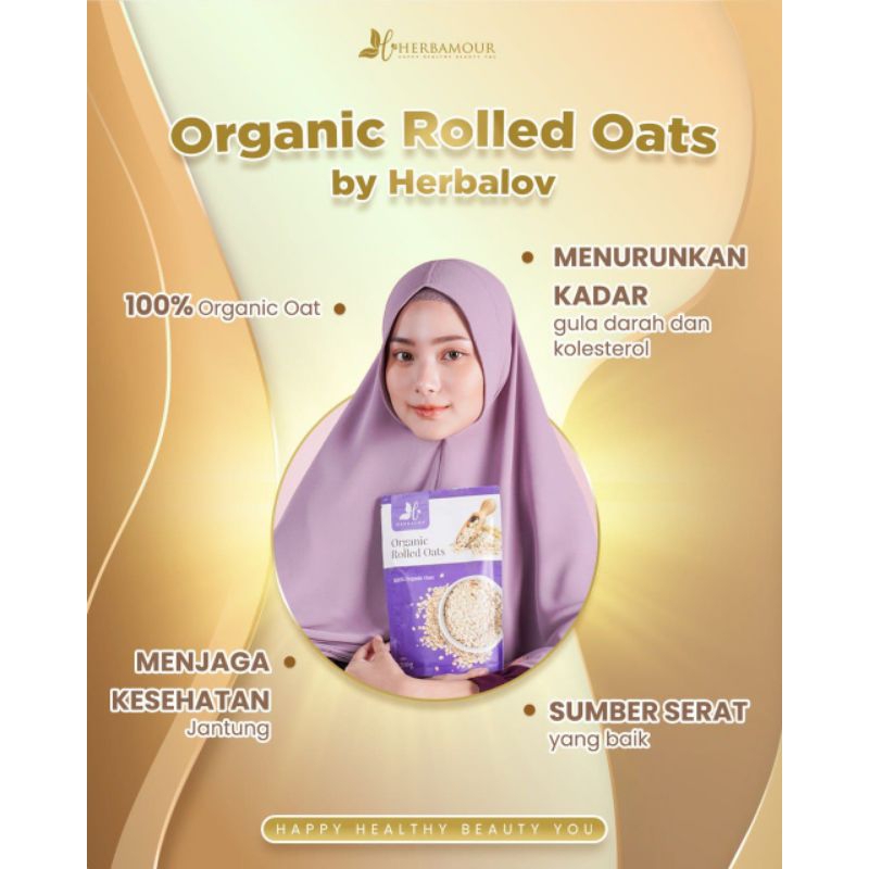 

Rolled oat organic by herbalov membantu proses diet