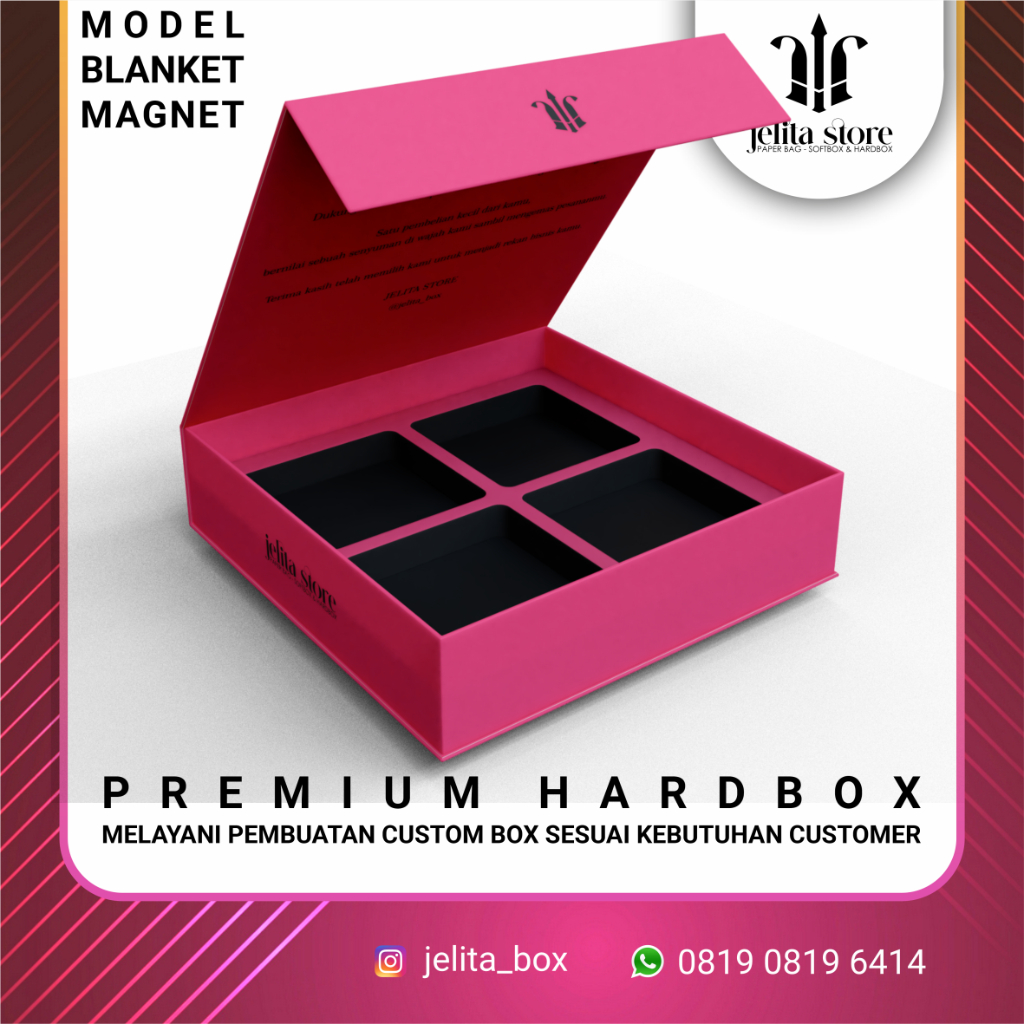 

HARDBOX 25x25x7 CUSTOM - KOTAK BOX - DUS BOX - BLANGKET TUTUP FULL