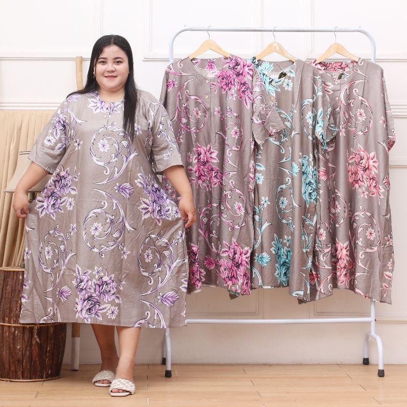 Daster Jumbo Wanita Dress Korea Baby Doll &amp; Dress LD 140 Piyama Import Korean Style | BB 80-110KG