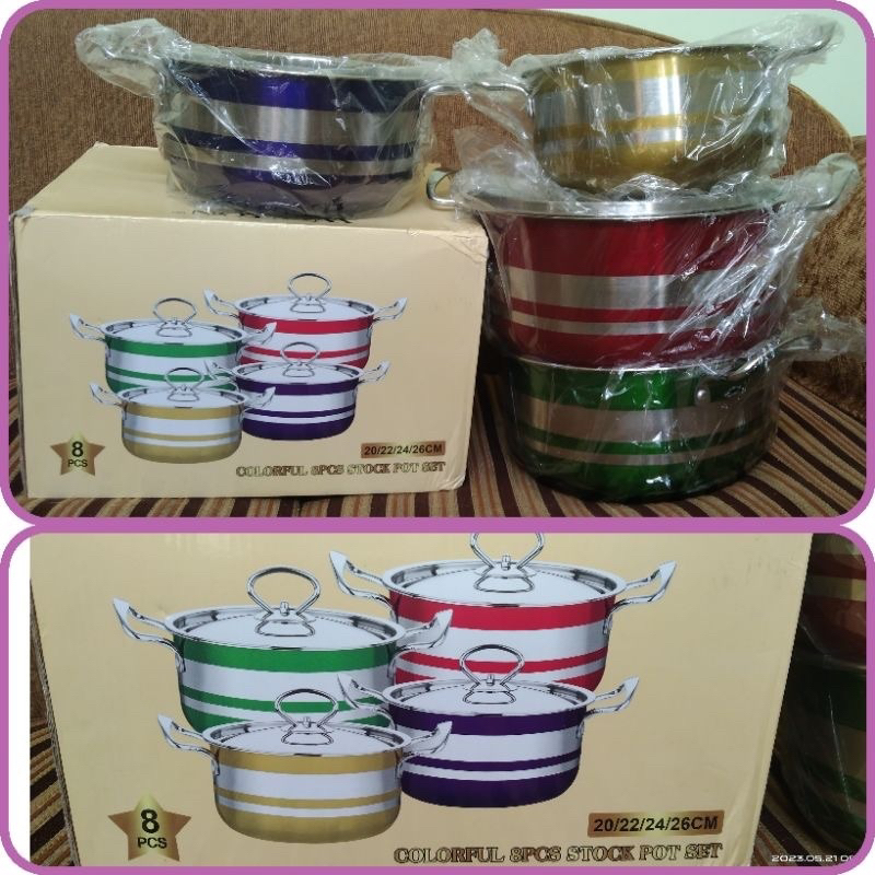 WESTON COLORFUL PANCI SET 8 PCS PREMIUM