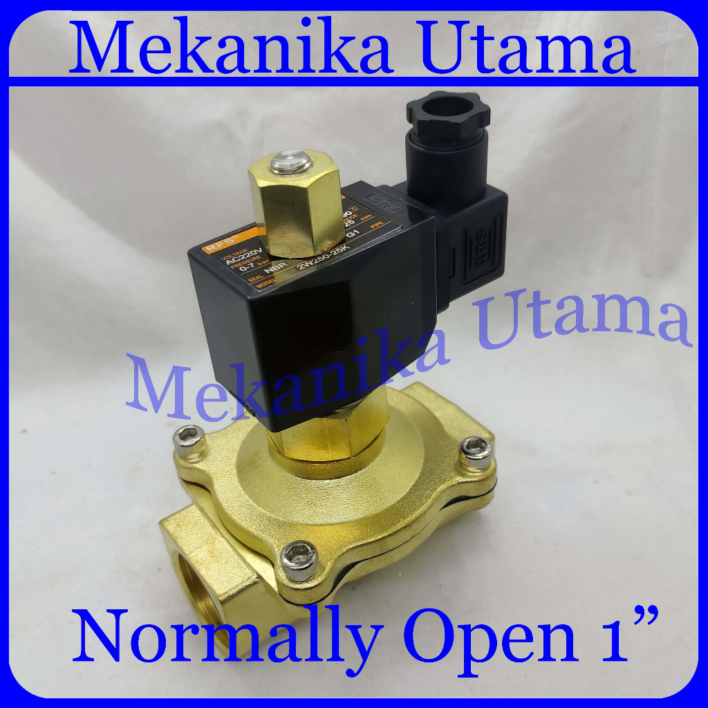 2W250-25K /UW-25K: Normally Open 1" Solenoid Valve Kuningan  (Normally Open Brass Solenoid Valve); G