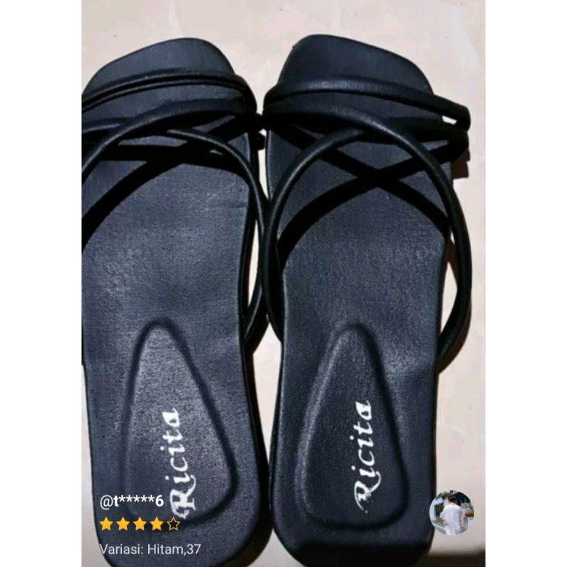 Sandal Teplek Tali Silang Sweet G2 Sendal Flat Wanita