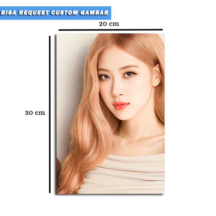 Poster Kayu Lisa Blackpink Ukuran 20x30 cm/Hiasan Dinding Lisa Blackpink/Poster Lisa Blackpink