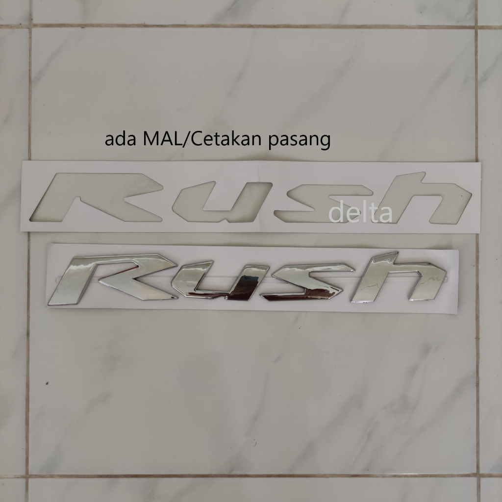 Logo/Emblem Kap Mesin Engine Hood Toyota RUSH  Besar Chrome