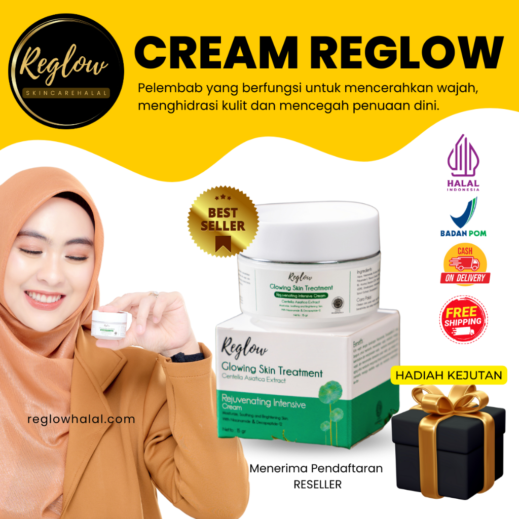 Rejuvenating Cream Day Cream 2in1 Night Krim Reglow Skin Treatment 15gr by dr. Shindy Putri Pelembab