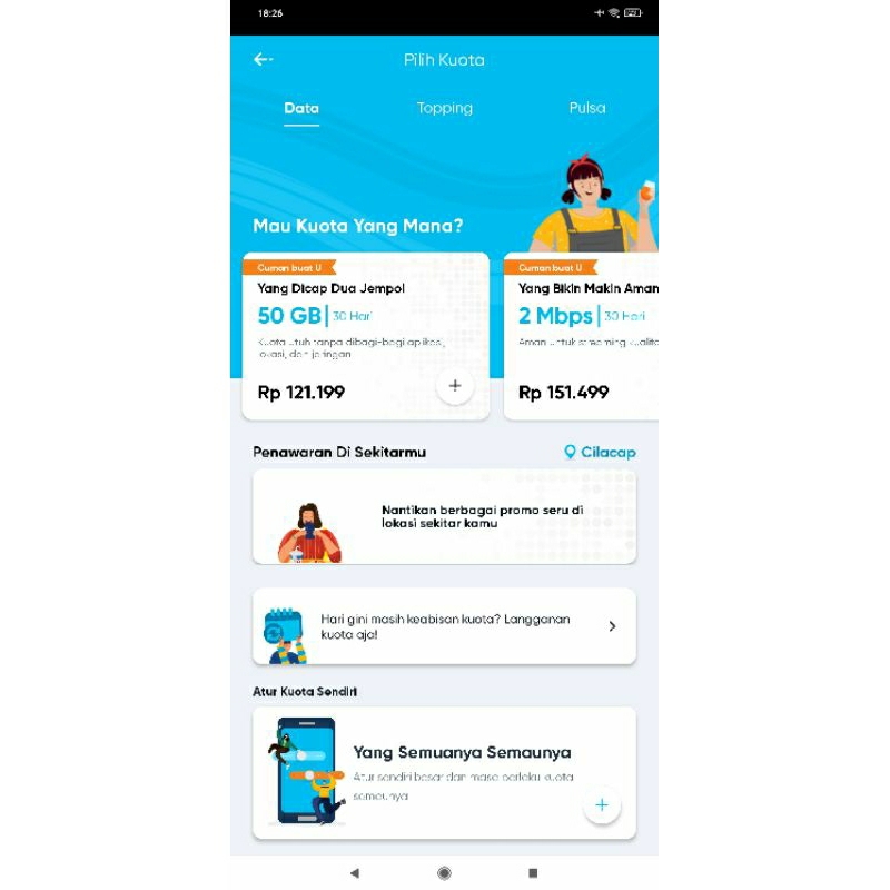 Simcard kartu sim By.u support unlimited 2Mbps