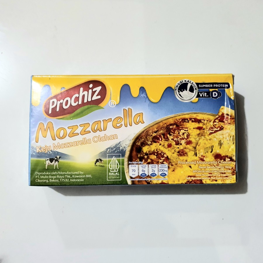 

Prochiz Keju Mozzarella Olahan 160g