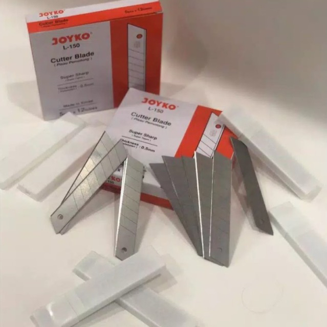 

Isi Cutter Besar JOYKO L 150 Alat Cutter Pisau Pemotong Ukuran Besar Tube Isi Lima Pisau Knife ATK Sekolah Kantor Besi Awet Solid Tebal 5 Milimeter Super Original Murah Tajam Peralatan Prakarya Keterampilan School Office Crafting Shopping Arena Malang