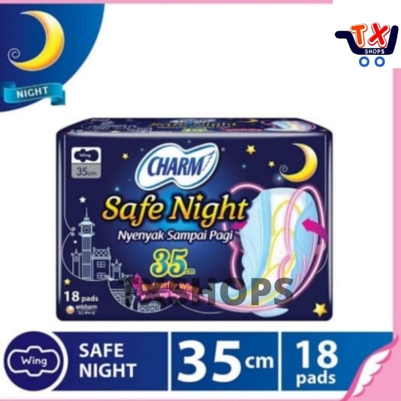 Charm Safe Night 35 cm (18 pads)