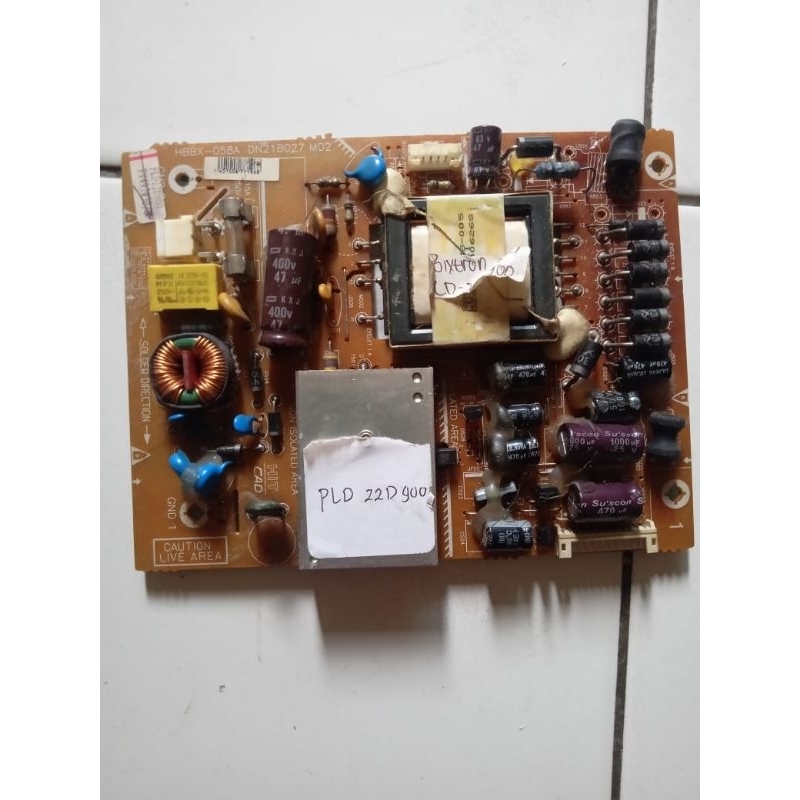 power supply  led tv polytron 22in