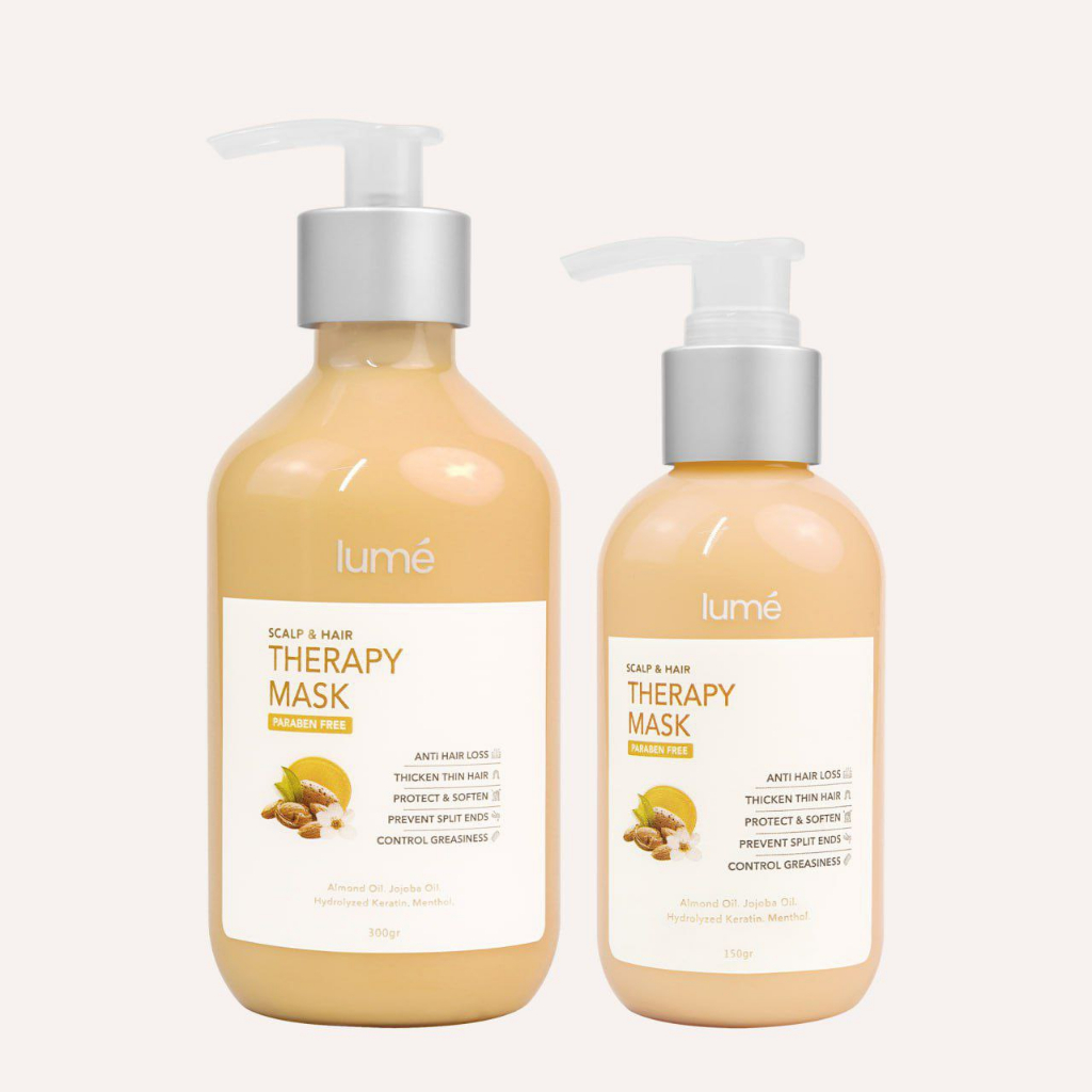 LUME Scalp &amp; Hair THERAPY MASK Masker Rambut Lume Atasi Rambut Rusak dan Kering