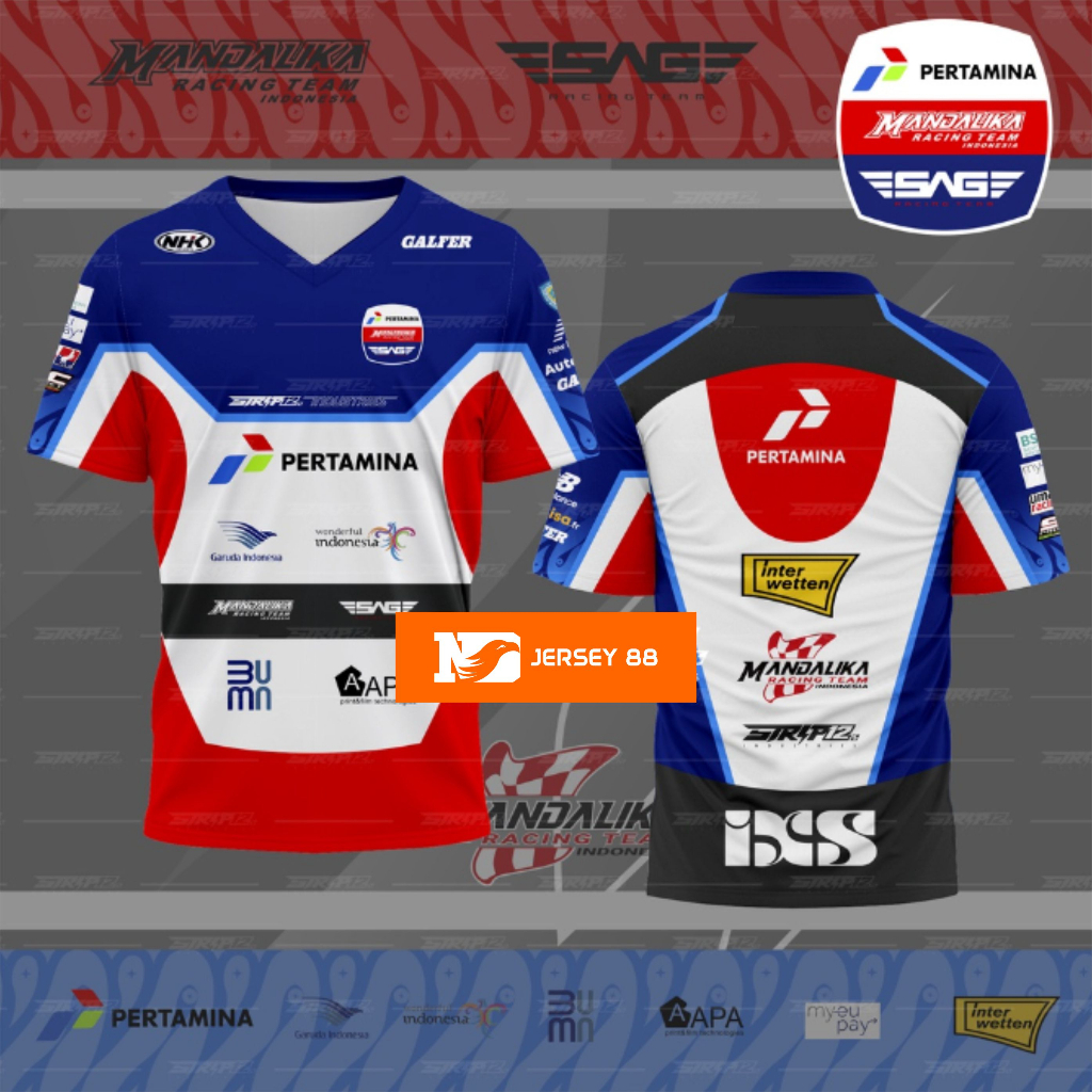 JERSEY MANDALIKA | KAOS BALAP MANDALIKA | MOTOGP MANDALIKA