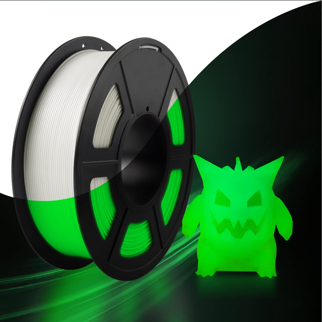 Filament 3D Printer Glow In The Dark 1.75mm PETG Glowing Green