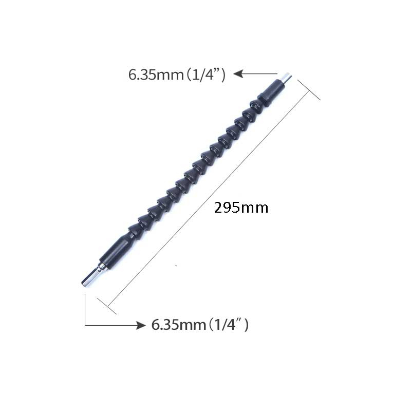 Flexible Snake Shaft Sambungan Ekstensi Kepala Obeng Bor Fleksibel Extension Screwdriver Adaptor Bor Hex Bits 30cm