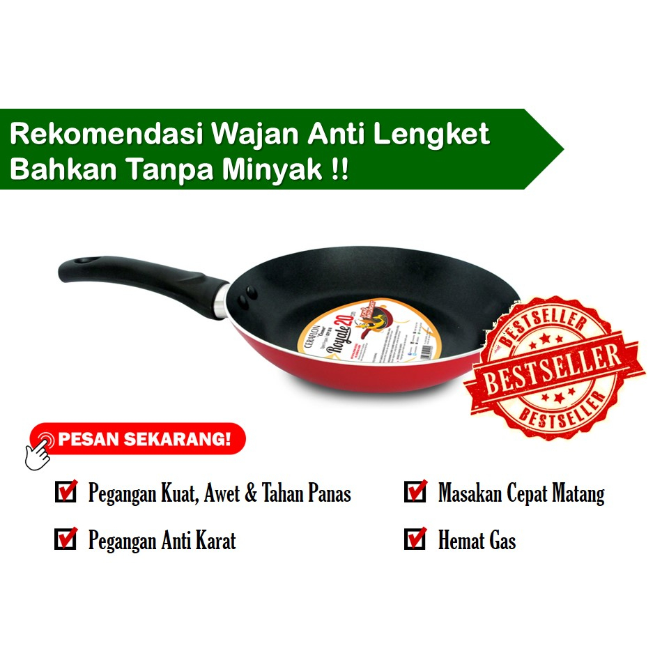 Wajan Penggorengan Anti Lengket Wajan Anti Lengket 20 Cm Yg Lagi Viral Harga Promo Yang Awet Murah T