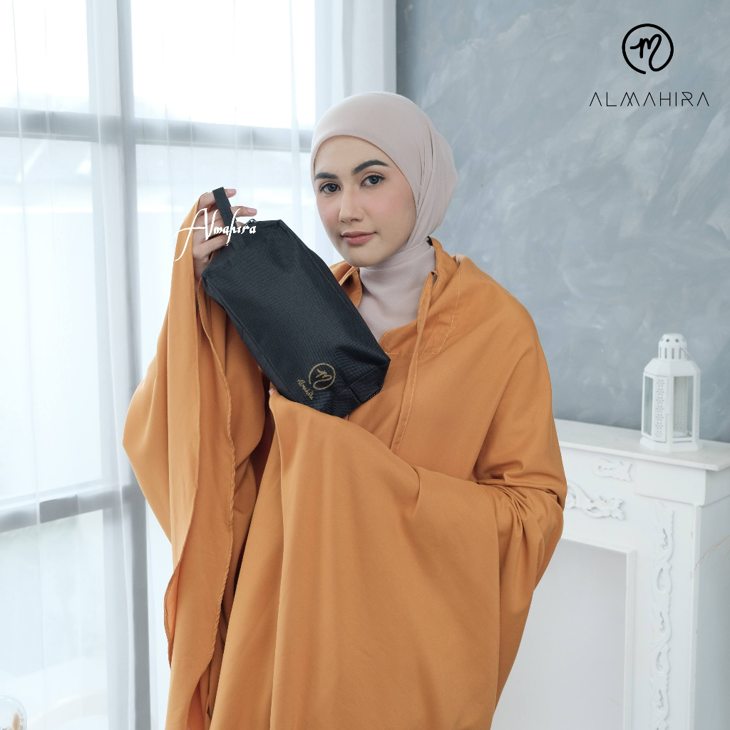 ALMAHIRA - Mukena Dewasa 2in1 HAFSA Travel Katun Premium