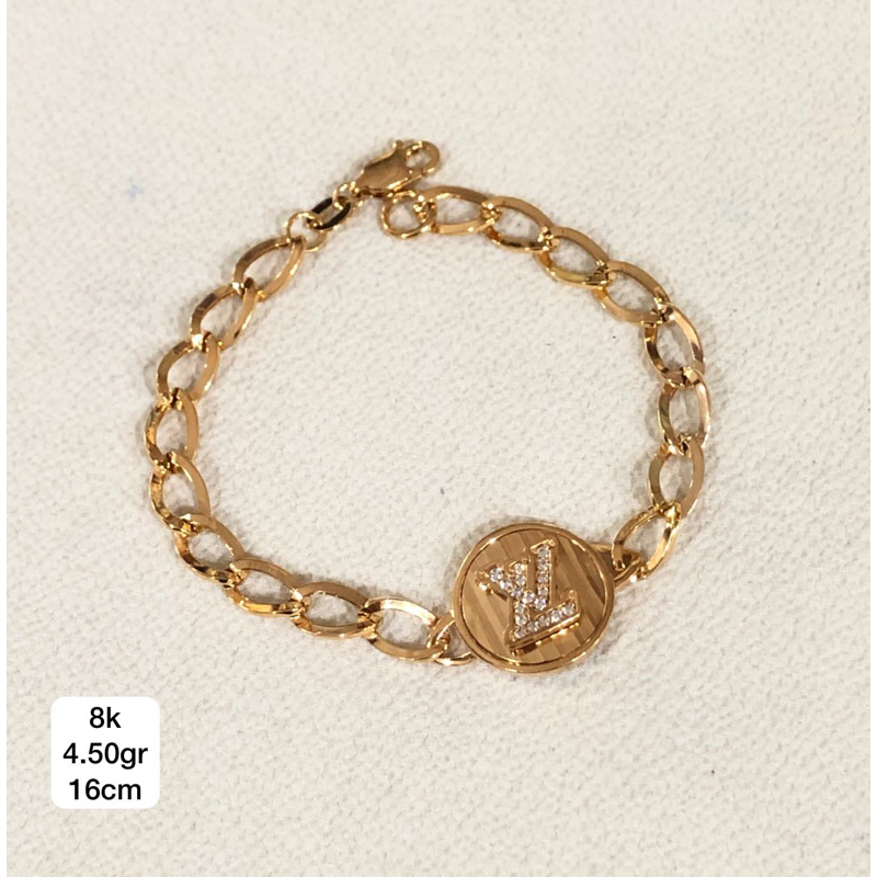 Gelang holo gepeng viel ad putih skmd