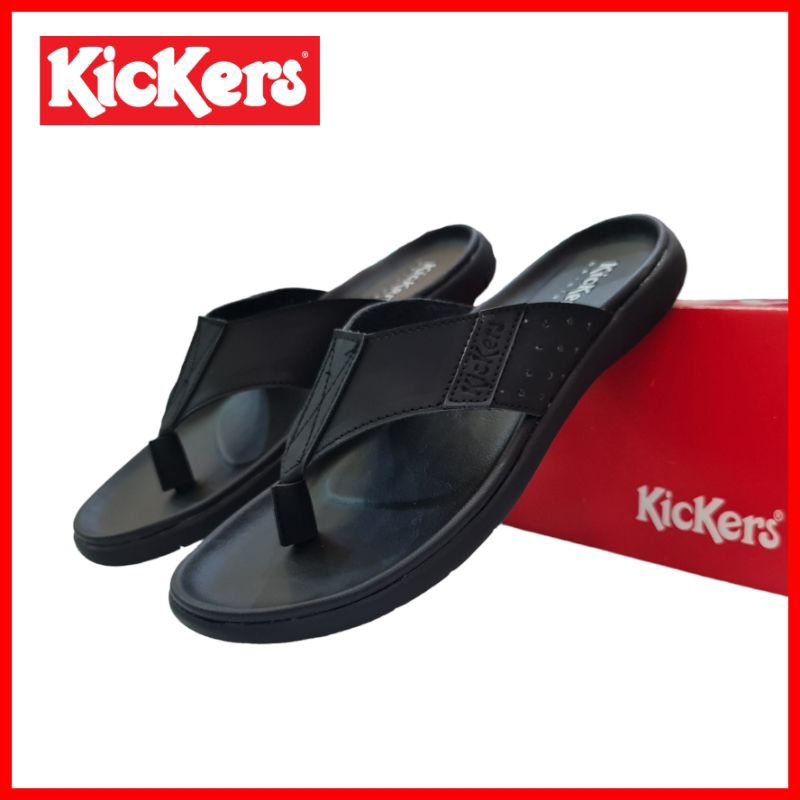 SANDAL JEPIT KICKERS PRIA / SANDAL KULIT KICKERS / SENDAL KASUAL COWOK / SANDAL CAPIT LEBARAN PROMO