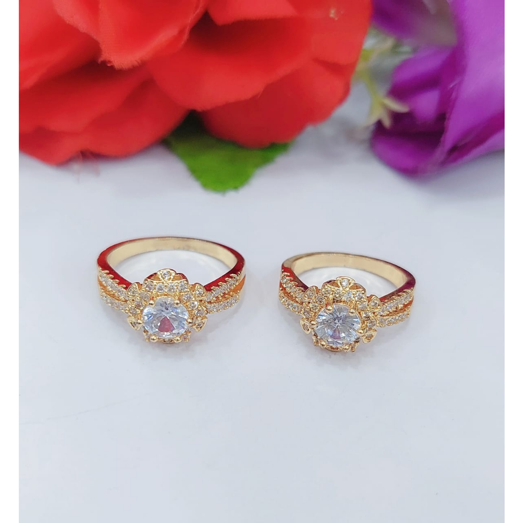 Cincin Xuping Permata Perhiasan Wanita R147 148 149 150