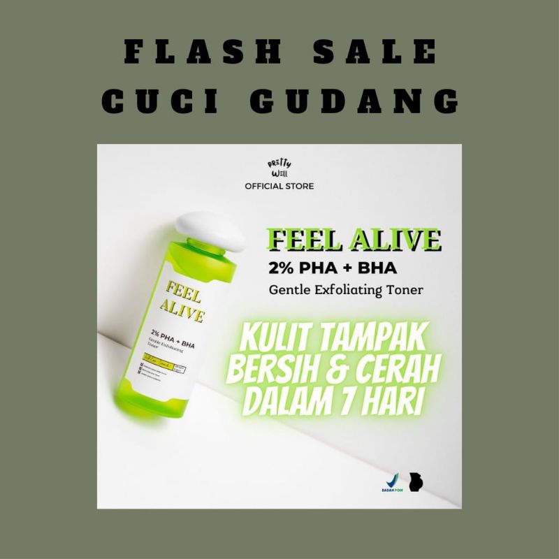SALE CUCI GUDANG FEEL ALIVE PRETTYWELL GENTLE EXFOLIATING
