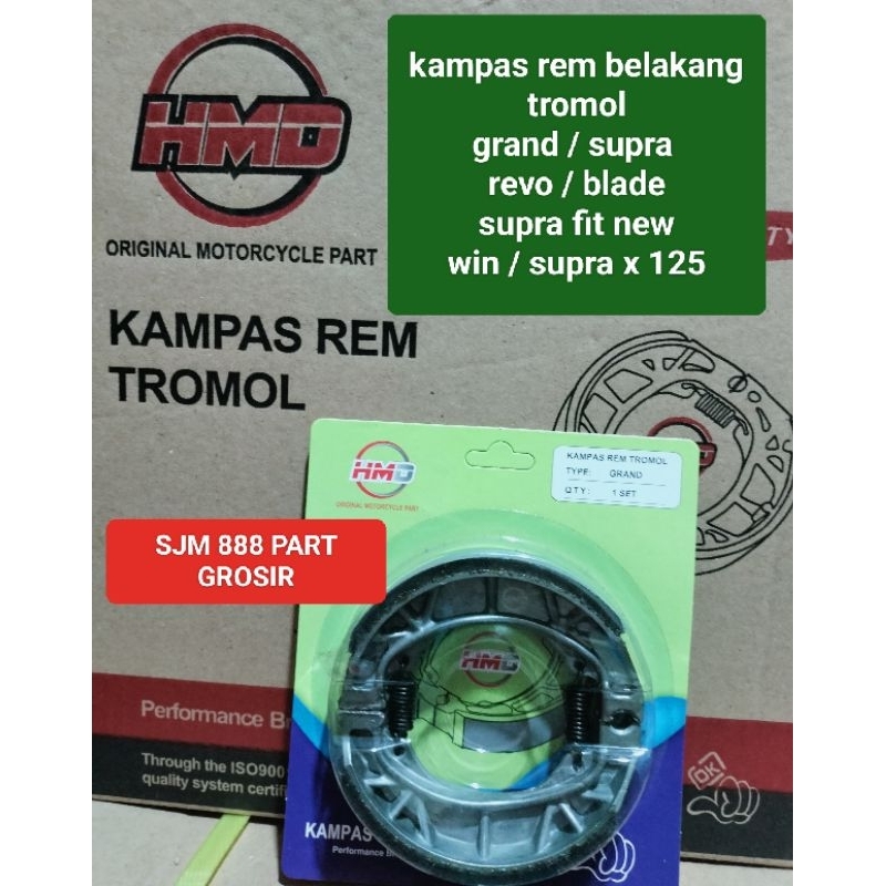 KAMPAS REM BELAKANG SUPRA TROMOL HONDA GRAND / SUPRA X / KARISMA/ SUPRA FIT / LEGENDA / SUPRA X 125 / BLADE / REVO ABOSLUTE