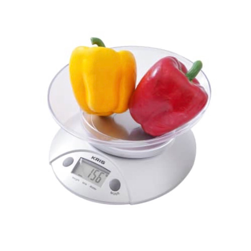 KRISCHEF TIMBANGAN BUMBU DAPUR 5KG SILVER/ACE DIGITAL KITCHEN SCALE SLV 5KG /ACE TIMBANGAN MAKANAN