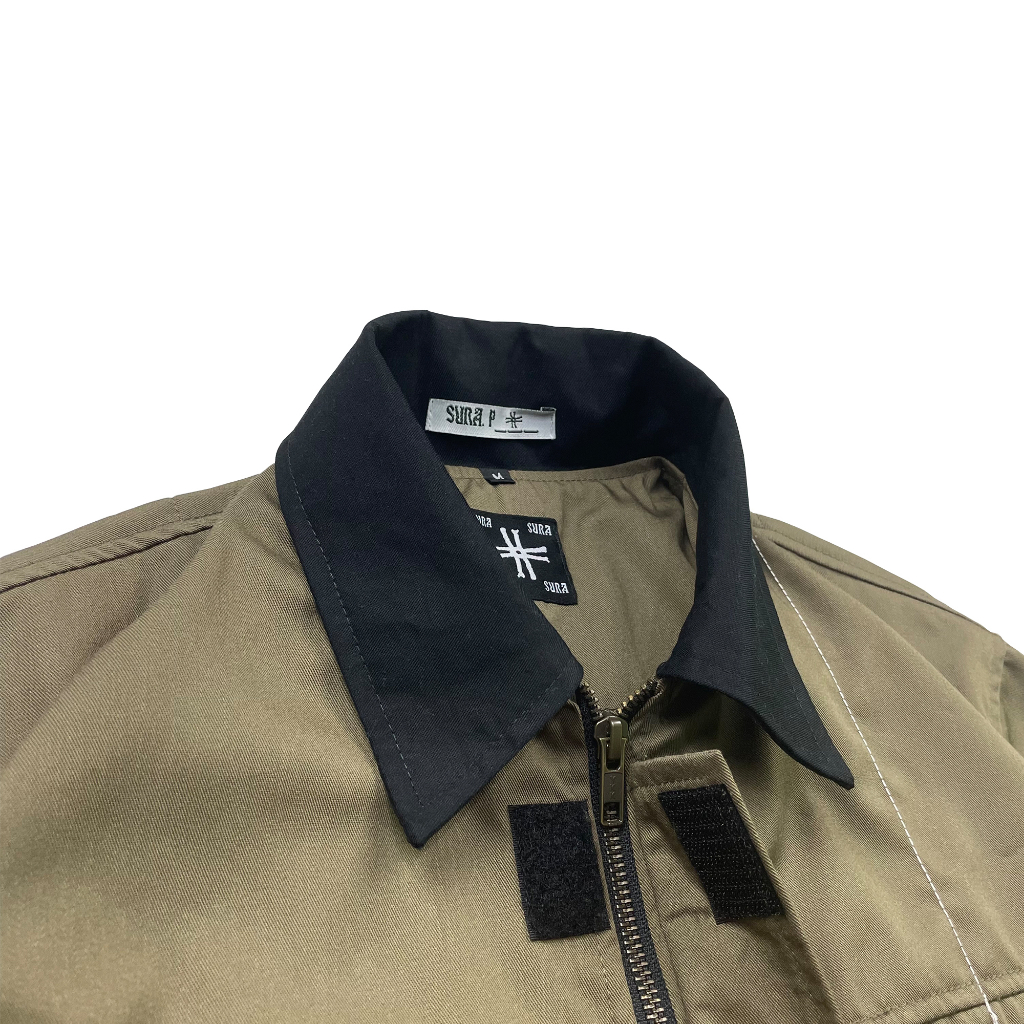 Sura Positiva - Mesh Work Shirt (Nebylah) Plaid Olive