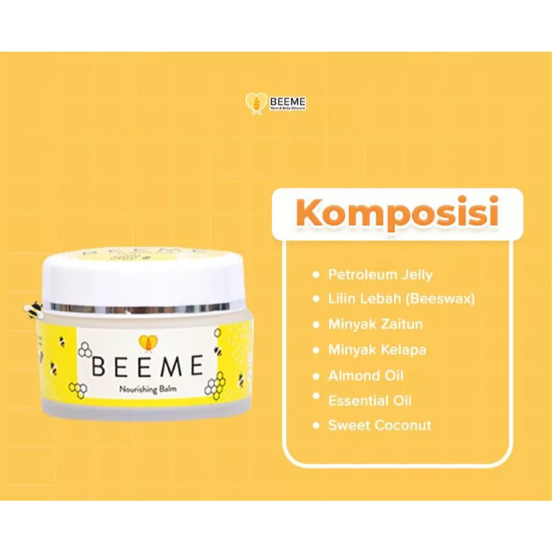 BEEME Nourishing BALM / Skin Care ibu dan anak / Beme / Bemee / Beeme Samarinda / Bee Me Samarinda / Pelembab anak