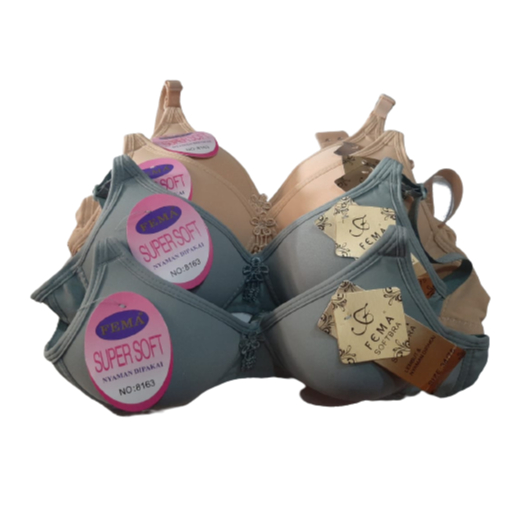 Bra Busa BH Tanpa Kawat Fema Super Soft 8163 H2 BH Wanita Import Murah