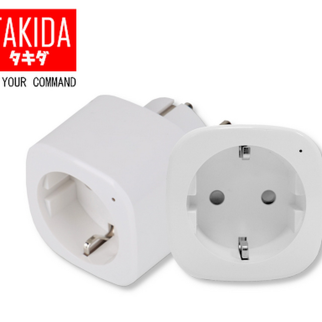 TAKIDA Smart plug Energy Monitoring Statistic Colokan Pintar Otomatis Stop Kontak Smart 16A MAX, 3680W max