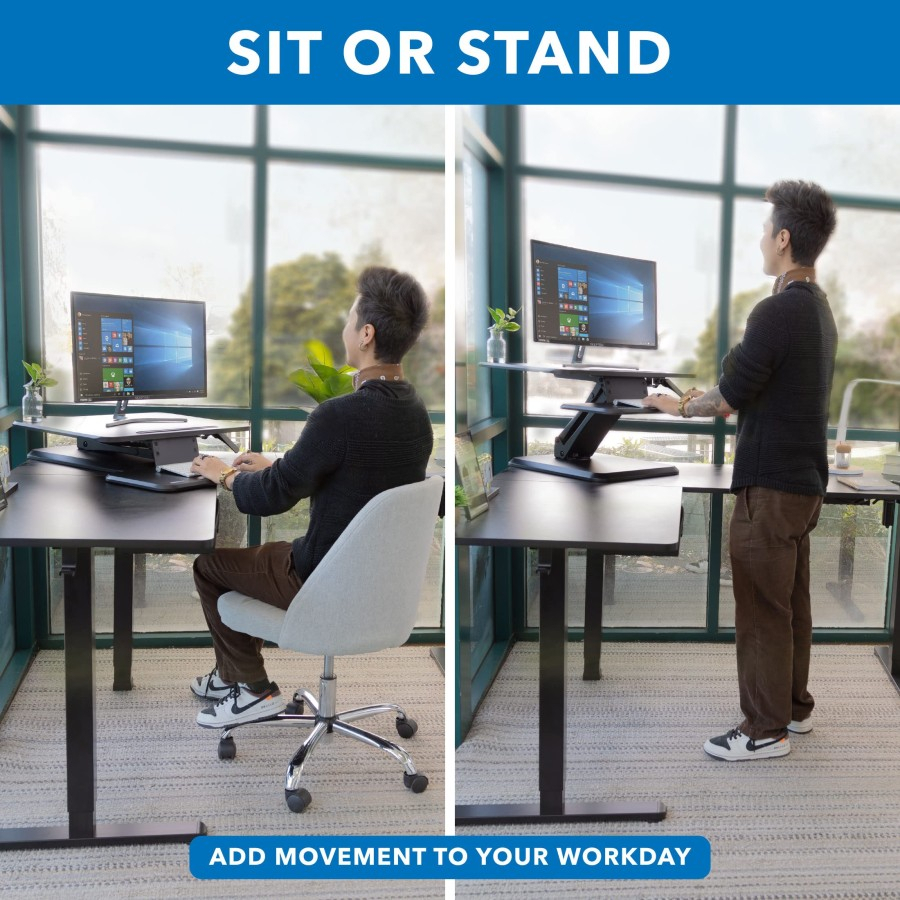 BIANCA Standing Desk Converter Ergonomic Meja Lipat Kerja