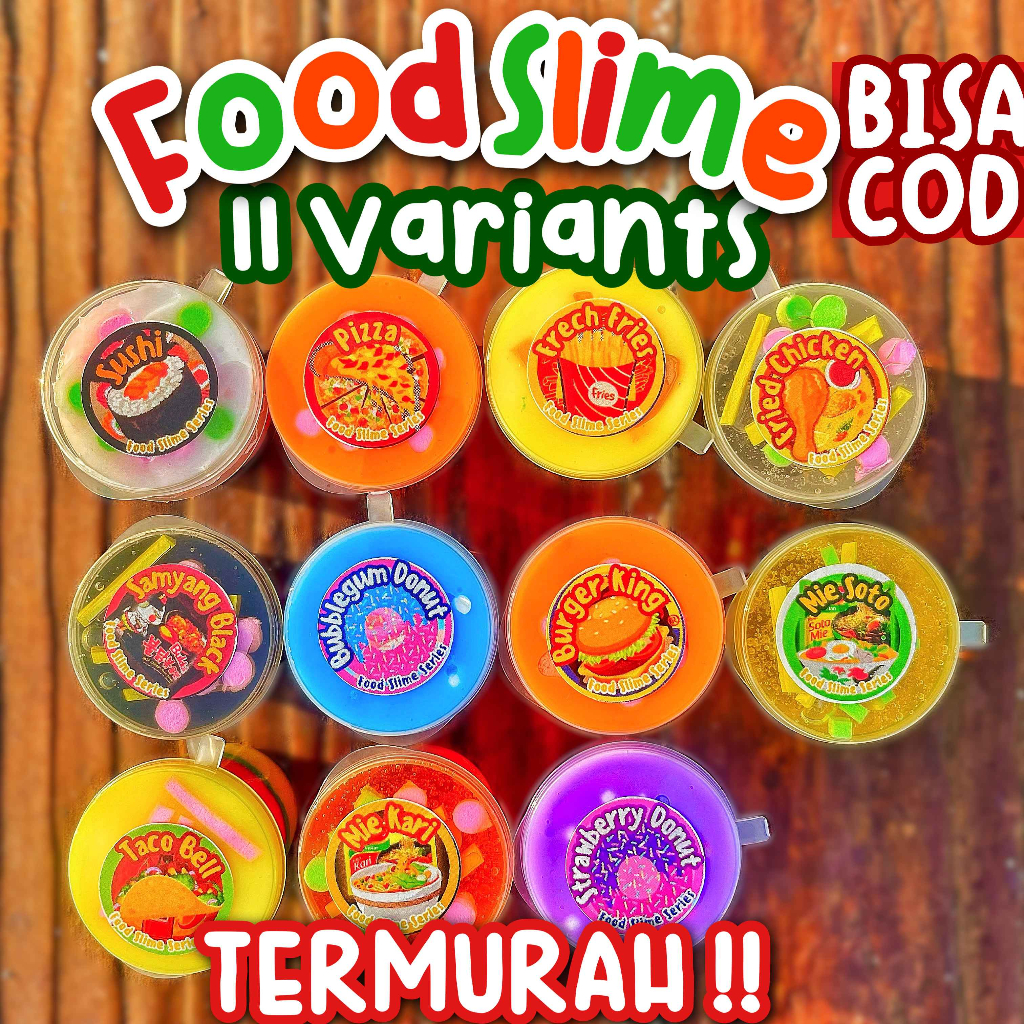 [PROMO] FOOD SLIME [TERMURAH] MAINAN ANAK