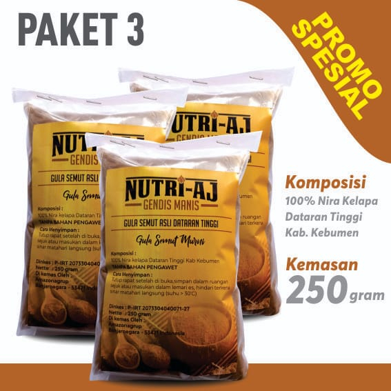 

Gula Semut / Gula Kristal Tanpa Campuran Gula Tebu - Paket 3